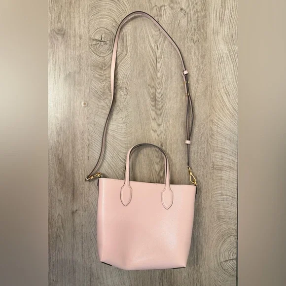 Kate Spade Pink Leather MED Crossbody Tote Bag Great Condition - Picture 3 of 4